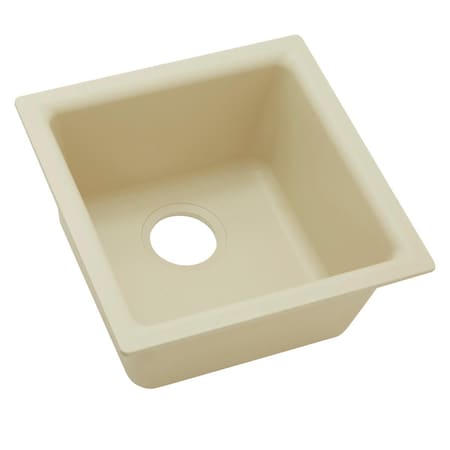 Elkay Sink, Quartz, 15.748 in W x 15.748 in L x 7.675 in H ELG1616SD0